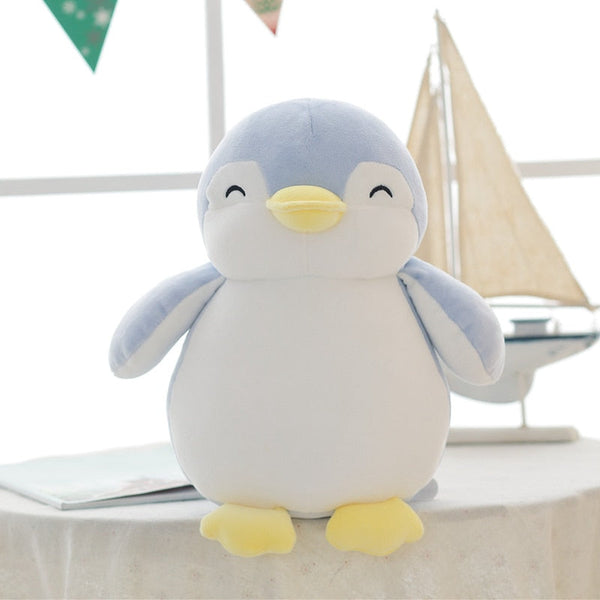 Peluche Pinguino felice blu e bianco | Peluche Italia
