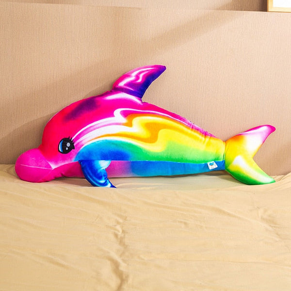 Delfino gigante multicolore di peluche | Peluche Italia