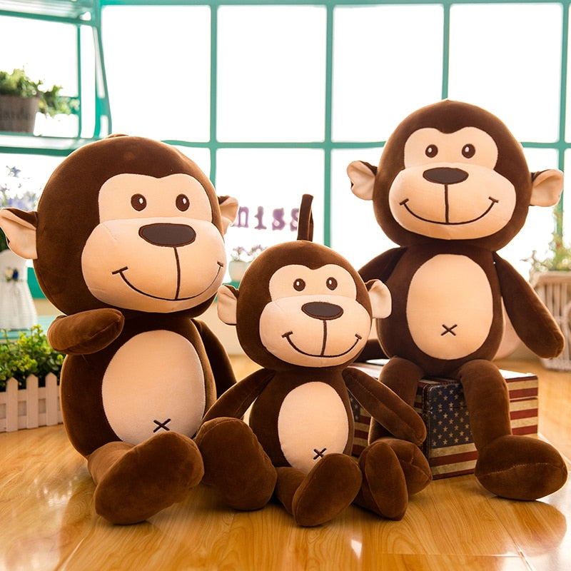 Famiglia di scimmia in peluche | Peluche Italia