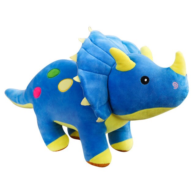 Dinosauro Triceratopo Peluche Blu | Peluche Italia
