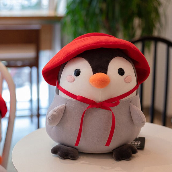 Peluche pinguino con cappello rosso | Peluche Italia