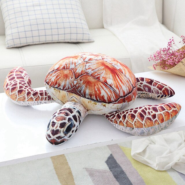 Peluche realistico di tartaruga marina Chelonia Mydas | Peluche Italia