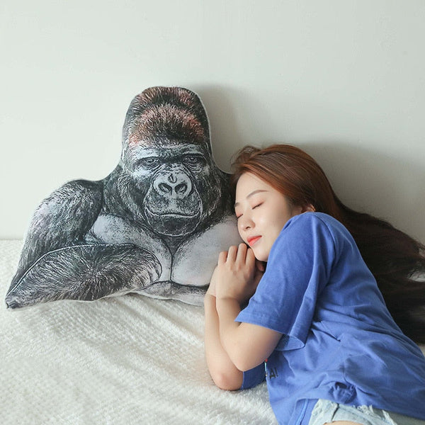Cuscino in peluche di gorilla realistico | Peluche Italia